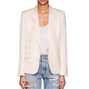 Zadig and Voltaire Deluxe Light Pink Satin Blazer Size: 40